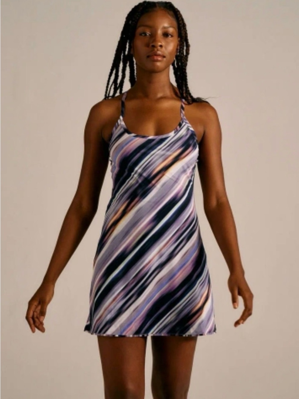 NWT Outdoor Voices The Exercise Dress In Rainstorm Blur